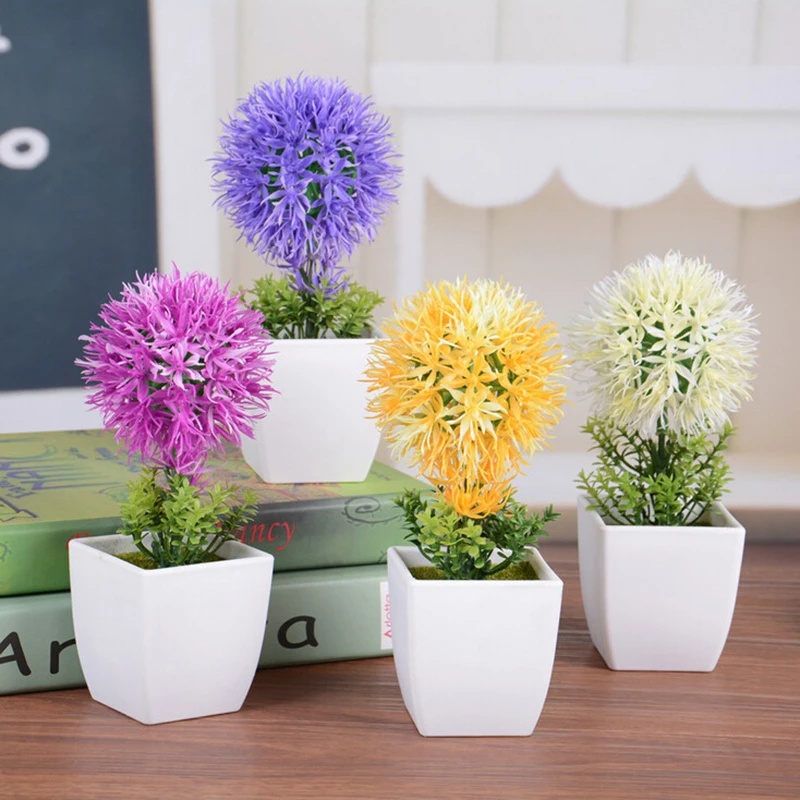 Artier Wholesale high grade Plastic Artificial Flowers Bonsai Ornaments