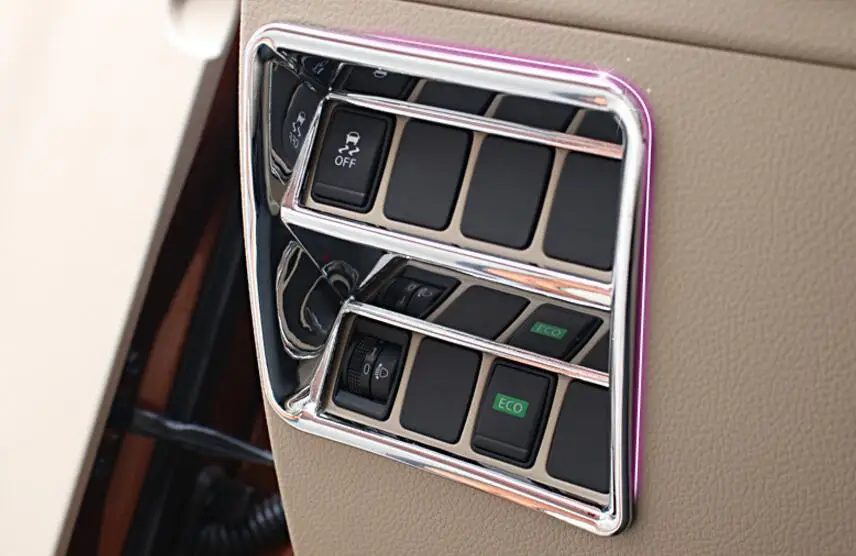 Matt! Interior Switch Console Dashboard Button Cover Trims For nissan X