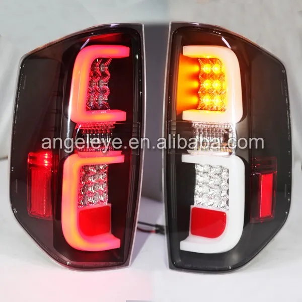 For TOYOTA Tundra LED Tail Light 2014 2015 year Real lamp Black Housing