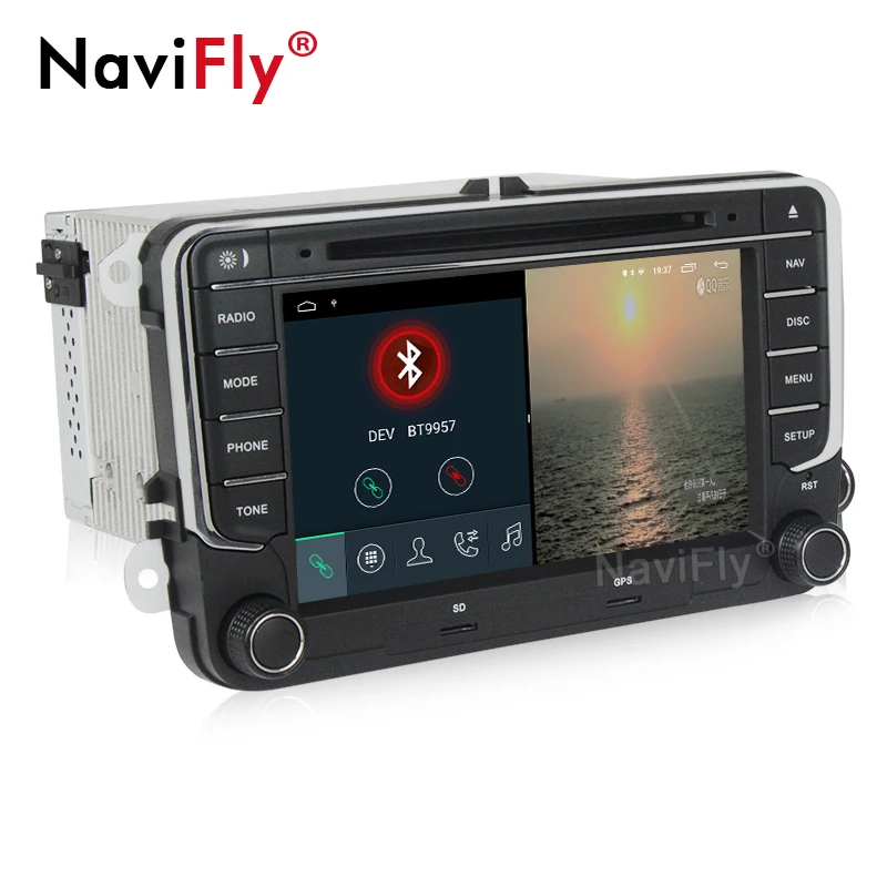 Best 7 inch 2 Din Android 8.1 GPS DVD Car multimedia player for VW Volkswagen PASSAT B5 B6 POLO GOLF 5 6 MAGOTAN CC BORA TIGUAN 5