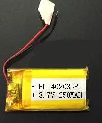 Free shipping 3pcs/lot 402035 3.7V 250mah polymer lithium battery 402035P li-po for bluetooth headset with high capacity | Электроника