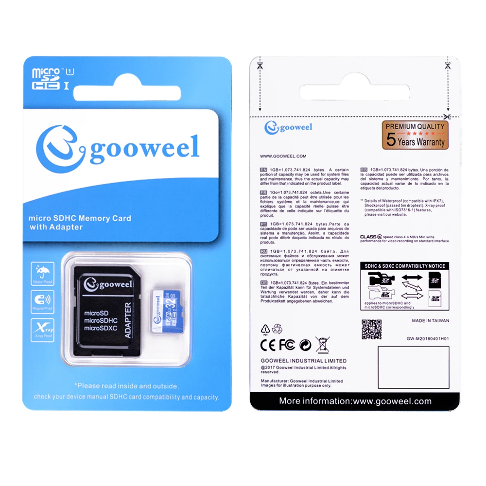 Gooweel Micro SD карта 32 Гб TF для всех смартфонов аксессуары|Комплекты аксессуаров