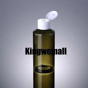 

Wholesale 300pcs/lot Capacity 150ml Empty PET Green Bottle with White Flip lids For Make Up water Cosmetic Packaging XJI01