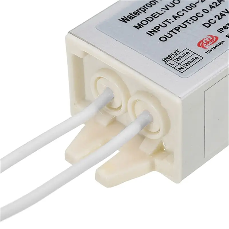 CLAITE DC12V DC24V 10 Вт Водонепроницаемый Алюминиевый мини блок питания светодиодный адаптер переключения питания для светодиодных лент
