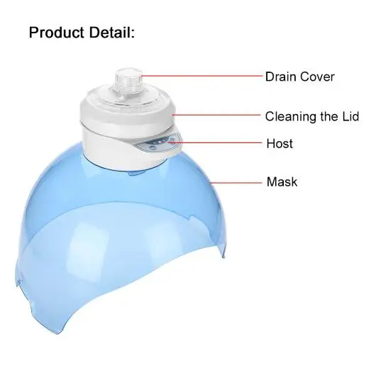 New LED Skin Rejuvenation Mask Spa Hydrogen Skin Care Beauty Mask Equipment Facial Skin Lifting Whi - 33034222648