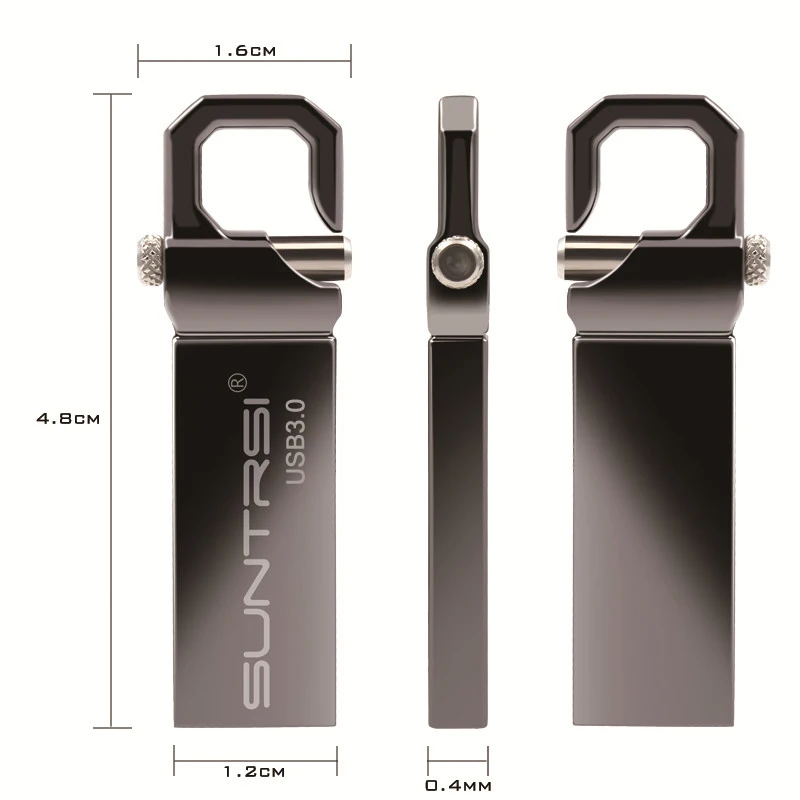  Suntrsi Metal USB 3.0 Flash Drive 64GB USB Memory Stick waterproof 32GB 16GB 100% Original Suntrsi 