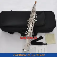 Профессиональный посеребренный Eb Sopranino саксофон sax low Bb to high F чехол