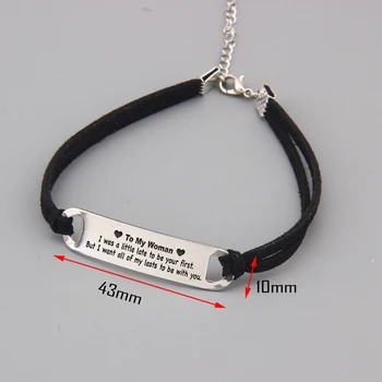 

To My Woman Jewelry Gift Hand Stamped I Was A Little Late To Be Your First But I Want All Of My Lasts To Be With You