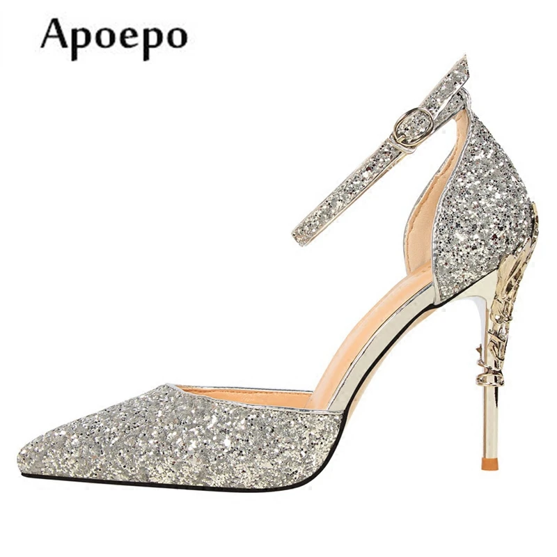 embellished pointed heels