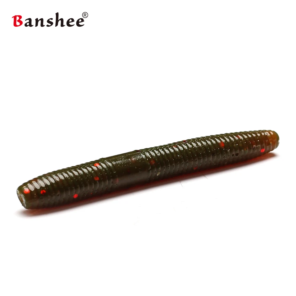 Banshee 20 шт., Мягкая приманка Shad 50 мм, 1,6 г, червь/личинки, рыболовная приманка, воблеры для ловли окуня/карпа, снасть Искусственные Силиконовые Приманки, резина