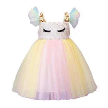 

2019 animal cartoon cute Formal Flower Girl Dresses for Wedding Princess Girl Pageant First Communion Dress