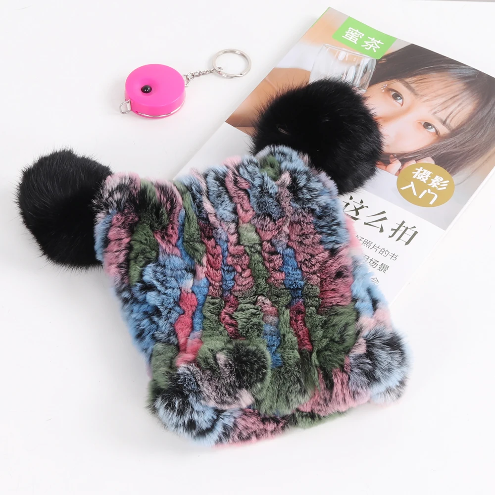 2019 جديد الشتاء الروسية الأطفال الحقيقي ريكس قبعة فرو أرنب الاطفال متماسكة مرونة جيدة الطبيعي الفراء كاب الدافئة لينة الطفل حقيقية الفراء ال...