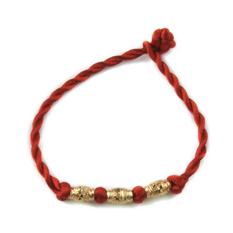 

Chinese Style Hand Chain Lucky Bead Red String Charm Women Good Luck Bracelets Bangle