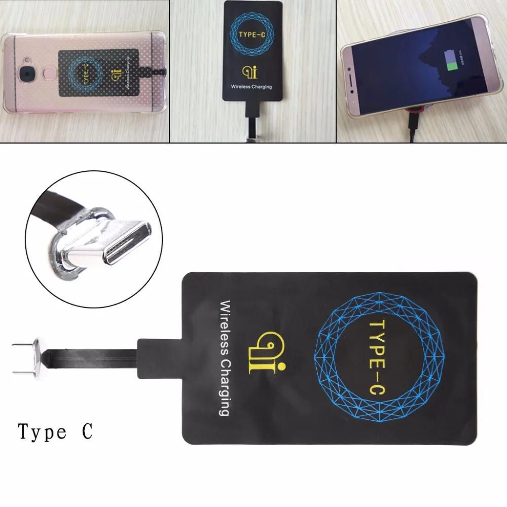 

Universal Thin USB 3.1 Type-C Qi Standard Wireless Charging Receiver For Huawei P9 P10 Xiaomi Mi5 4S Oneplus 2 Letv 1S Pro Max 2