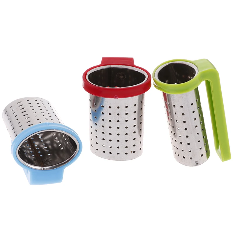 

1PCS Stainless Steel With Handle Tea Strainer Household Tea Brewing Making Reusable Tea Infuser Teapot Tea Bag Infuser Filter