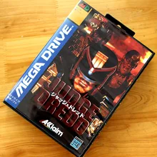 Dudge Dredd 16 Bit MD Game Card with Retail Box for Sega MegaDrive & Genesis Video Game console system