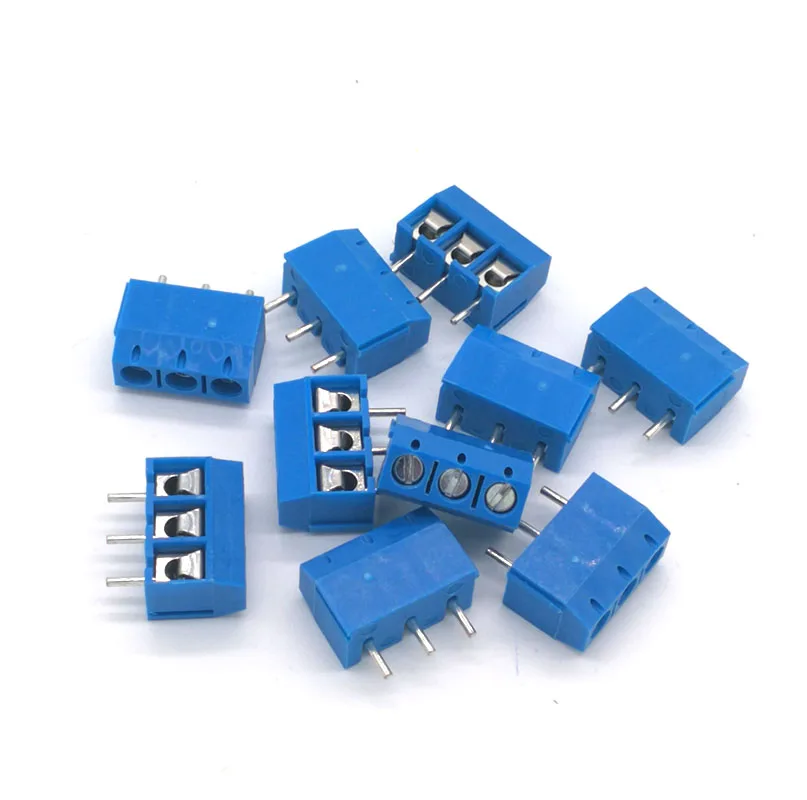 30/50/100 шт. 5 мм Винтовые клеммы PCB коннекторы блока прямой контактный 2P 3P 301V