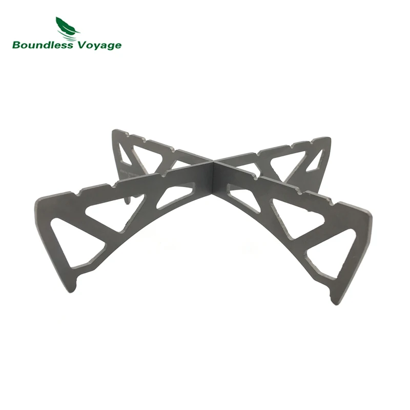 

Boundless Voyage Ultralight Titanium Fire Frame Outdoor Stove Stand Camping Stove Shelf Stove Accessories Ti1532B