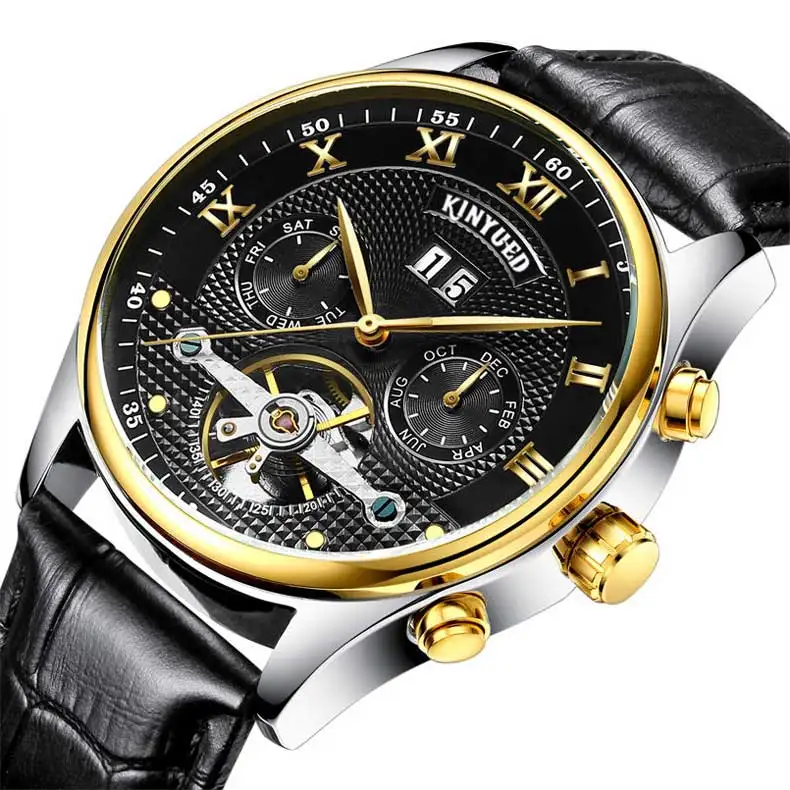 

2018 High Quality Fashion Hollowed Tourbillon Men Watch Top Brand Luxury Automatic Mechanical Mens Wrist Watches Relogio