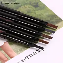 Макияж водонепроницаемый автоматический карандаш с щеткой для бровей двухсторонний косметический инструмент