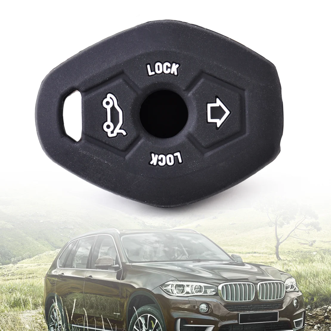 

DWCX Car Accessories Silicone Remote Key Skin Cover Case Shell FOB Fit for BMW 1 3 5 6 7 Series E81 E46 E38 E39 E63 X3 X5 Z3 Z4
