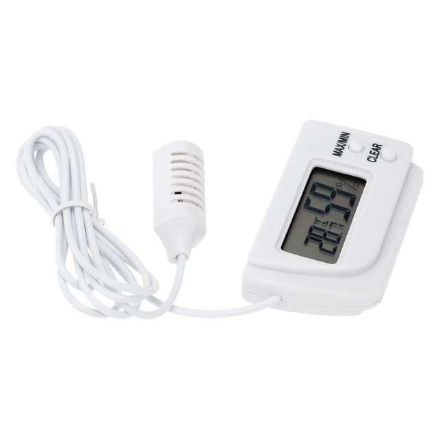 Mini Digital Temperature and Humidity Meter Incubator Pet Tortoise