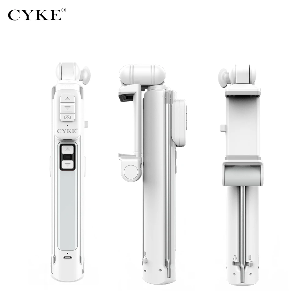 Cyke Selfie Stick Wireless Bluetooth Remote Shutter Extendable Phone Selfie Stick Tripod With Beauty Fill Light For Android Ios (2)