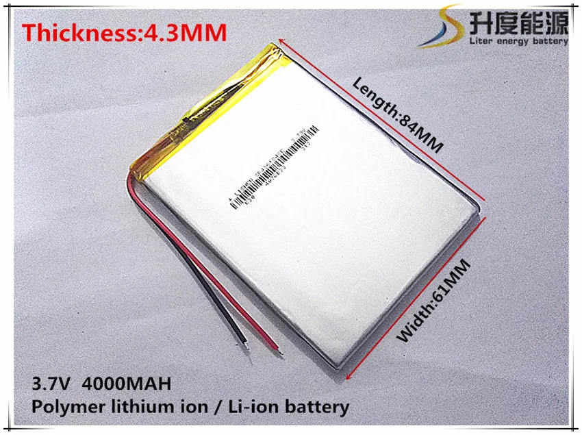 

3.7V,4000mAH,[436184] NTC;PLIB;polymer lithium ion / Li-ion battery for tablet pc;POWER BANK;CELL PHONE