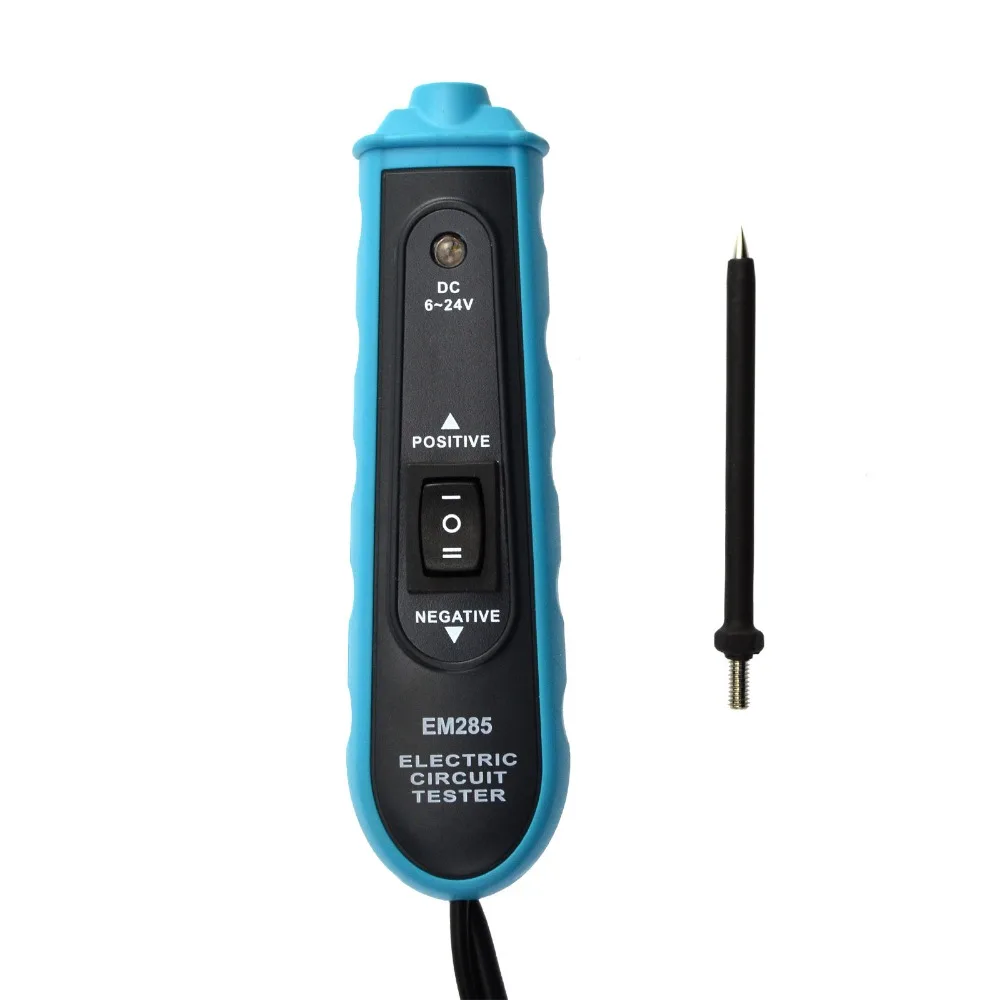 Todo Sun EM285 6-24 V DC probador de circuito eléctrico para coche probador de automóviles Sistema eléctrico medidor de Cable de diagnóstico Todo Sun EM285 6-24 V DC probador de circuito eléctrico para coche probador de automóviles Sistema eléctrico medidor de Cable de diagnóstico