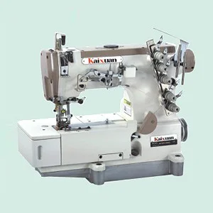 

2 needle 4 threads Fold-lap Joints with Two Decorative Platform Stretch Sewing Machine