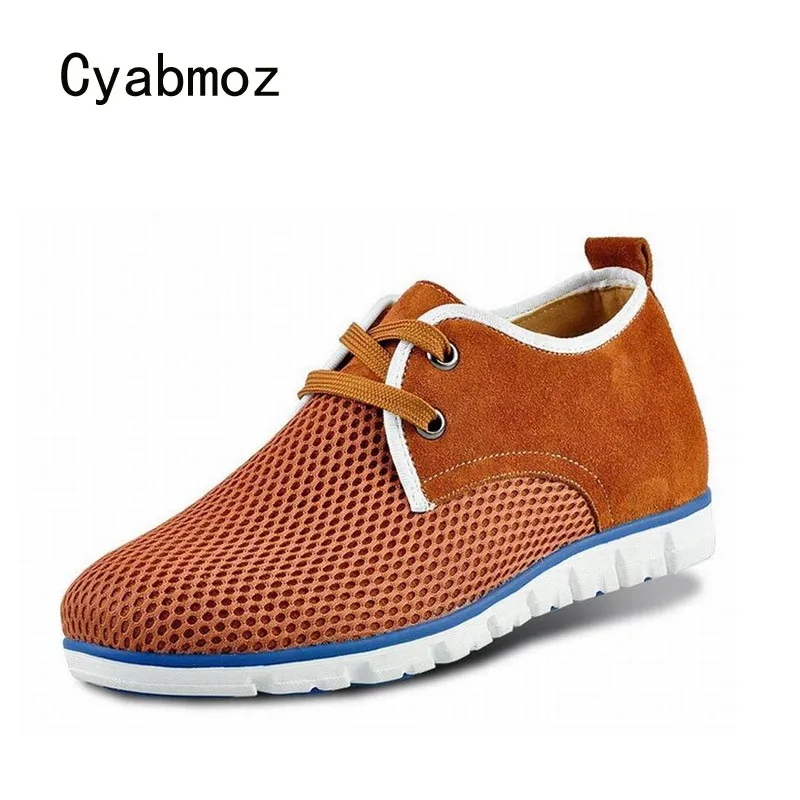 

Cyabmoz New Summer Comfortable Casual Height Increasing Men Shoes for Boys Hidden Elevator Man Shoes 6cm Breathable Sneakers