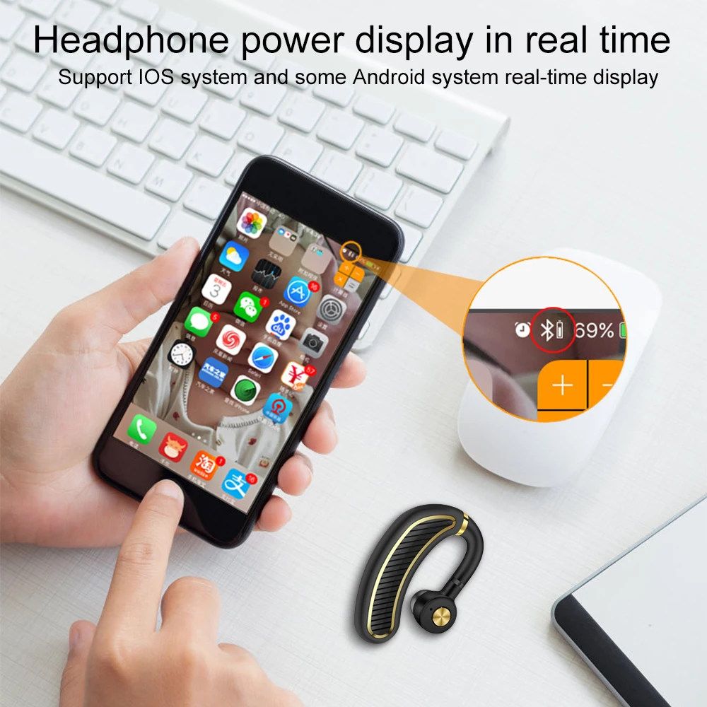 TWS беспроводные Bluetooth наушники Bluetooth гарнитура наушники с микрофоном наушники чехол для huawei iPhone xiaomi iPai