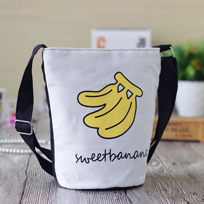 

LJL School Girls Canvas Shoulder Bag Boy Animal Banana Prints Shoulder & Crossbody Handbags