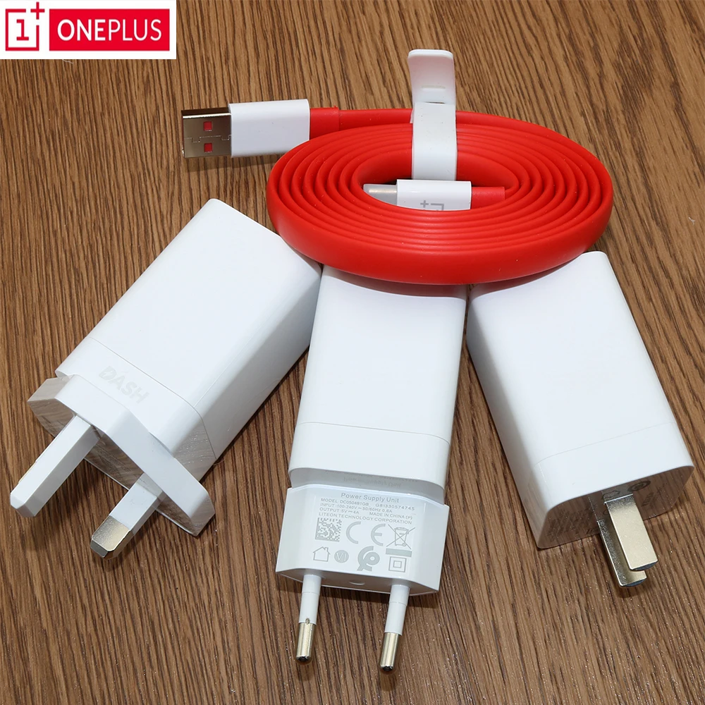 

Original EU ONEPLUS 3T Dash Charger One Plus 6/5T/5/3 Dash Charge Adapter 100CM Red noodles USB 3.1 Type C Dash Cable