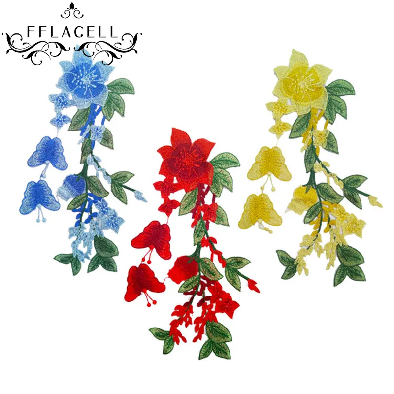FFLACELL Flower Applique Clothing Embroidery Patch Sticker Sew Cloth