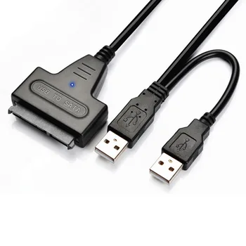 

1pcs USB 2.0 to SATA 2.5/3.5 Adapter Cable Micro SATA Adapter Converter For Desktop Laptop PC HDD Hard Drive