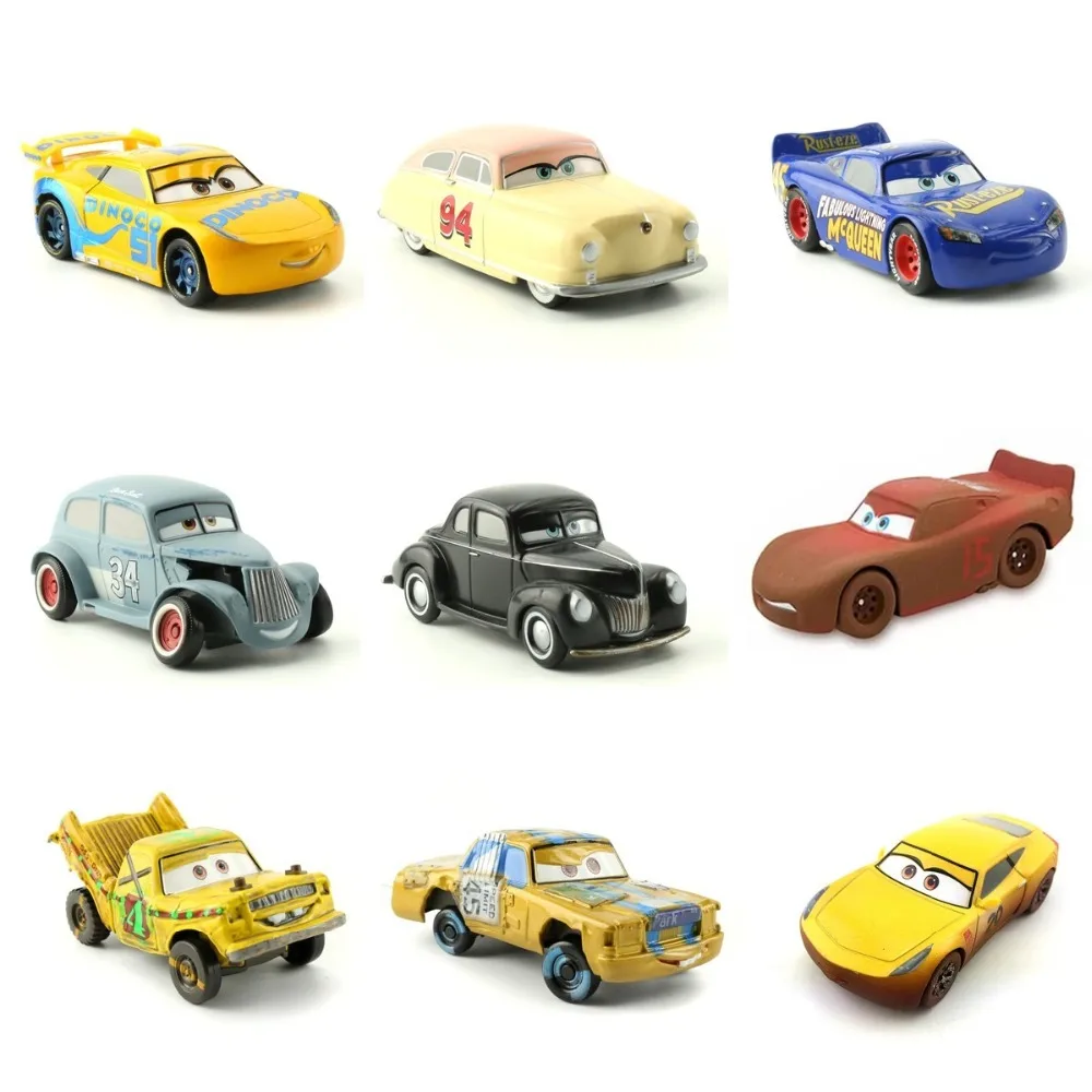 

Disney Pixar Cars 3 Big Size Crazy Crashed Party Diecast Metal Alloy Car Model Lightning Mcqueen Mater Gift For Children