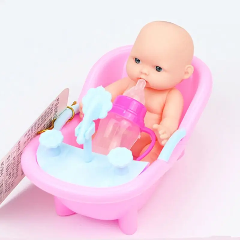 Новая детская резиновая кукла сюрприз кукла для купания куклы Reborn Baby Real Mini Bebe Reborn Девочка детская игрушка