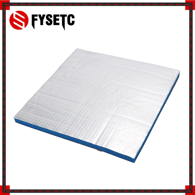 Cheap 2pcs Heating Large Bed Sticker Heat Insulation Cotton Blue 220*220*10mm For Wanhao i3 Anet A8 A2 Tronxy X2 3D Printer Parts
