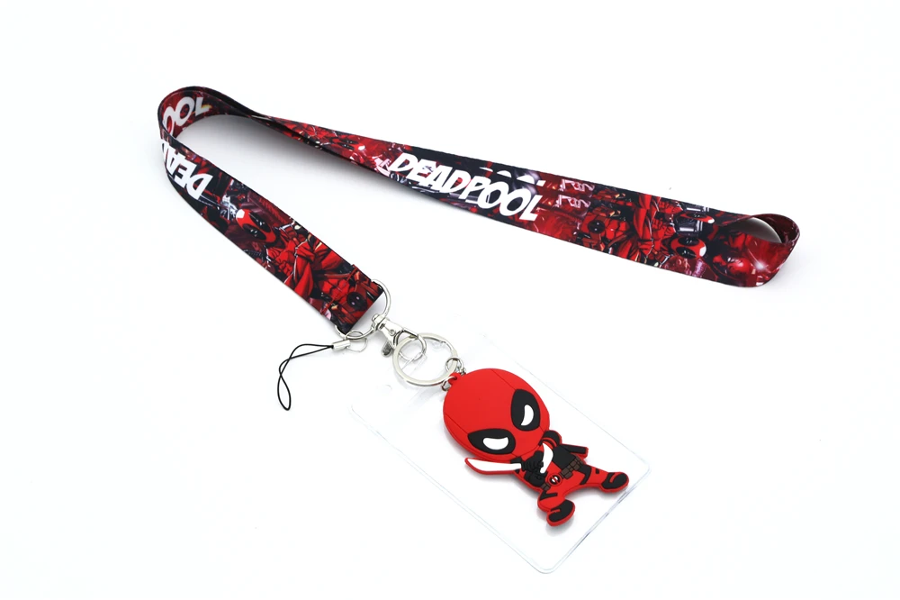 

New hero movie Deadpool Neck Straps Lanyards ID Card Key chain party gifts