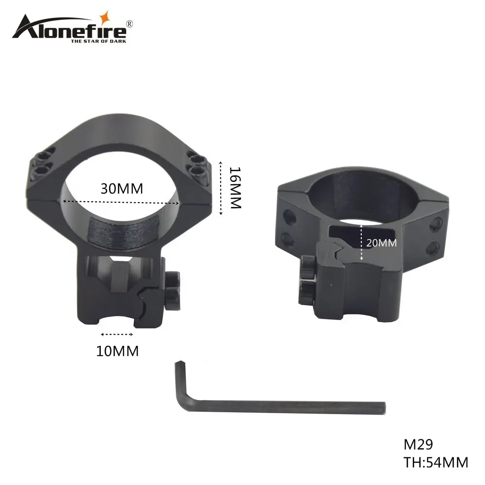 AloneFire M29 30 мм кольцо с возможностью монтирования профиль 10 Rail Охота прицела