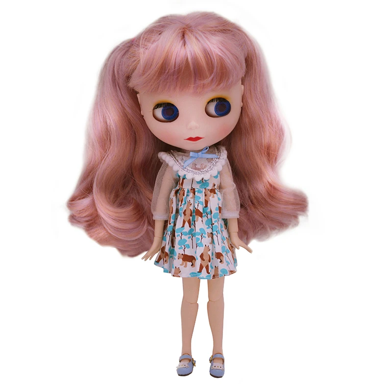 

Blyth Doll BJD, Neo Blyth Doll Nude Customized Frosted Face Dolls Can Changed Makeup and Dress DIY, 1/6 Ball Jointed Dolls SNO8