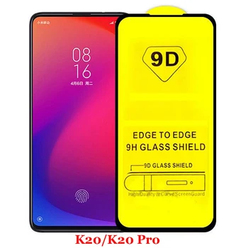 

50pcs/lot Full Glue For Xiaomi 9 MI 9T Pro Full Cover Tempered Glass Screen Protector For Xiaomi Redmi K20 Pro Y3