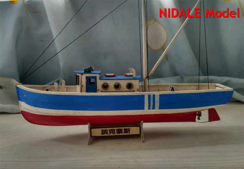1/30 Wood Boat Assembly Model Building Kits DIY For Intellectual Development