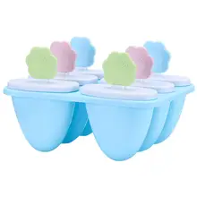 LanLan Home Happy Face DIY 6 форма с выемками для Фруктового мороженого на палочке инструмент для изготовления