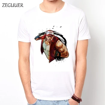 

Fatal Fury Terry Bogard T Shirt Harajuku T Shirt Men Streetwear Funny T Shirts Print Wind Cotton Round Neck Casual Clothes