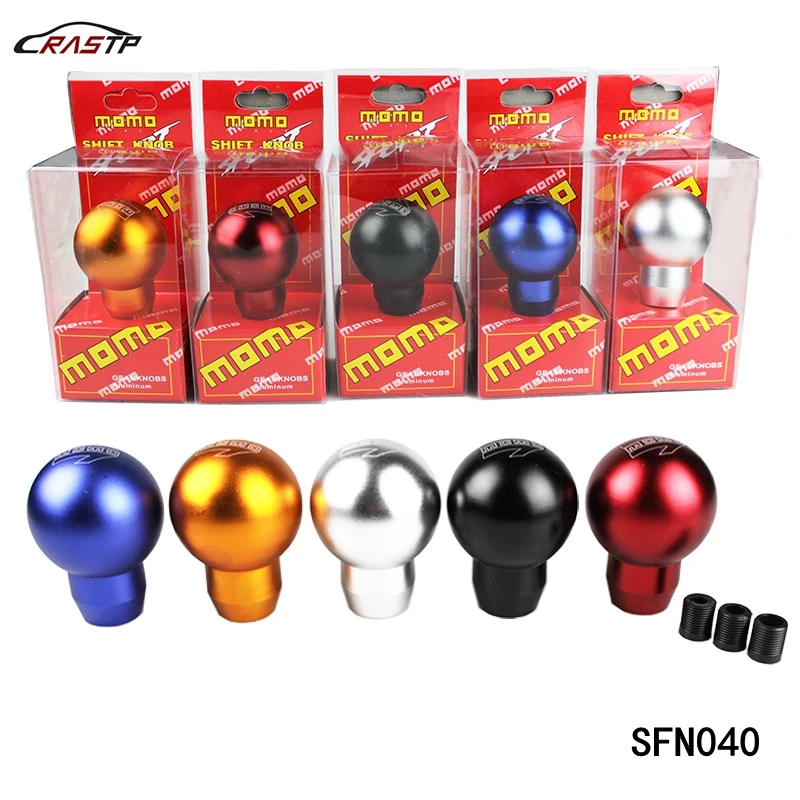 RASTUNING MOMO Racing Manual Billet Aluminum Gear Shift Knob With