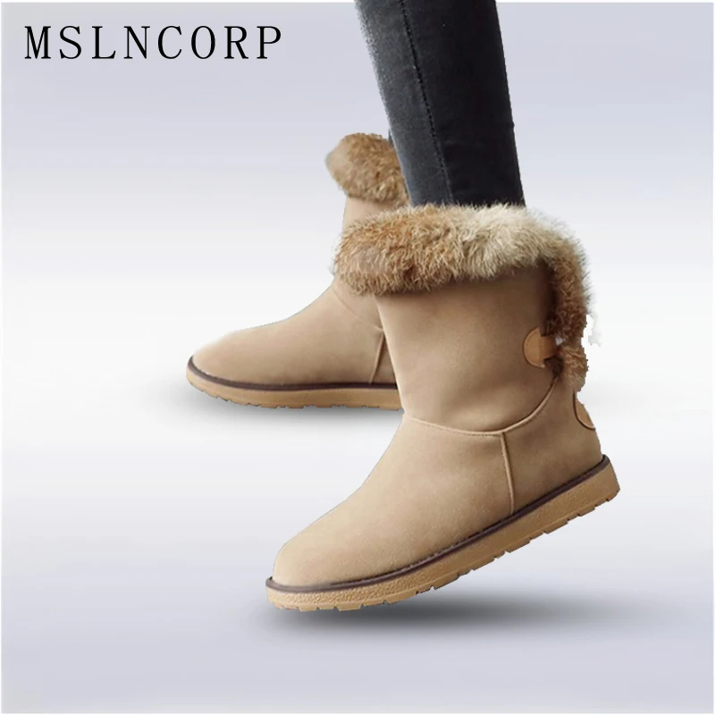 Женские зимние ботинки на натуральном кроличьем меху размеры 34 43|shoes fashion|shoes