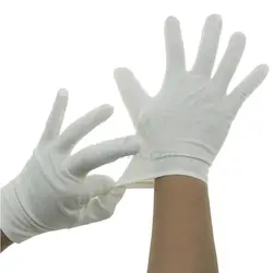 AIDACOM 1 пара электронных хлопок перчатки 100% хлопок белый цвет CR0421