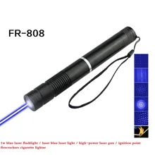1w blue laser flashlight laser blue laser light high power laser gun ignition point firecrackers cigarette